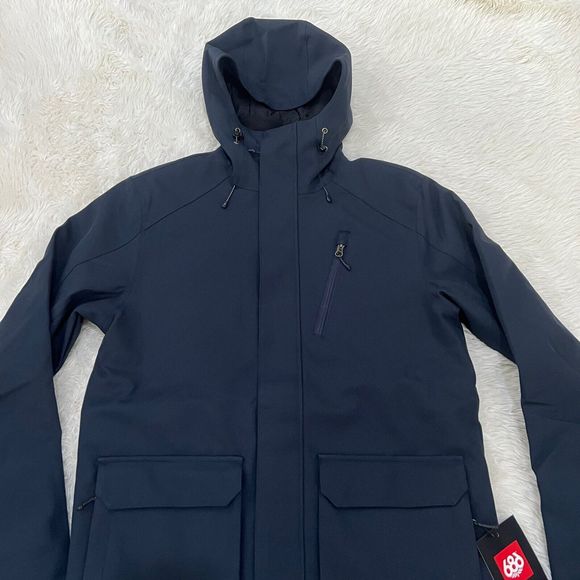 686 Prime Snowboard Ski ETEX  Jacket KCR947C Navy Twill Men Size M NWT - Picture 2 of 12